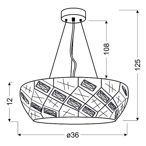 Lampa wisząca 36 Glance - Candellux