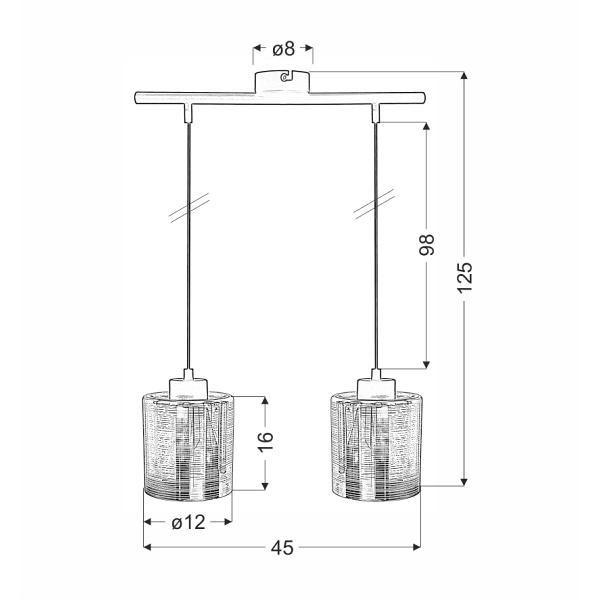 Cox Zwis 2X60W E27 Złoty Candellux