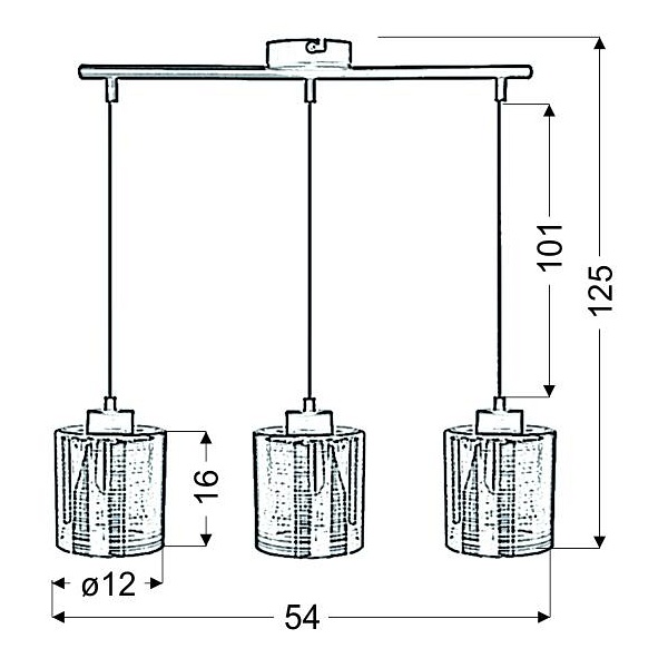 Cox Zwis 3X60W E27 Złoty Candellux
