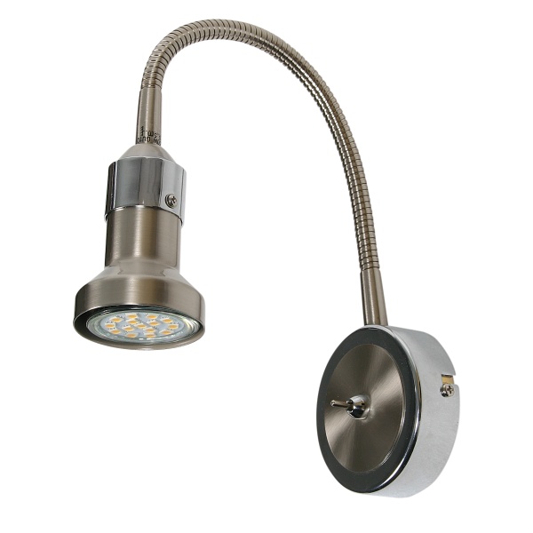 Arkon Kink Na Wysięgniku Gu10 1X50W Sat Nik+Chrom Bez Żarówek Candellux