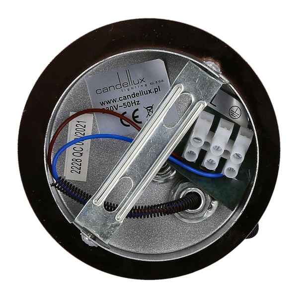 Lampa Angus Kinkiet 1X50W Gu10 Czarny+Miedziany Bez Żarówki Candellux