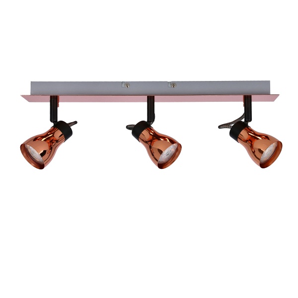 Lampa Angus Listwa 3X50W Gu10 Czarny+Miedziany Bez Żarówek Candellux