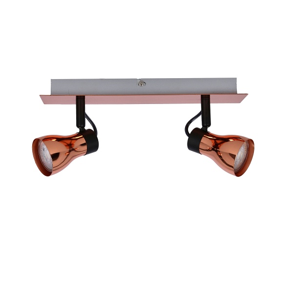 Lampa Angus Listwa 2X50W Gu10 Czarny+Miedziany Bez Żarówek Candellux