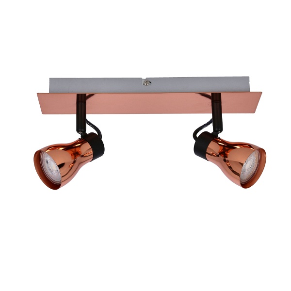 Lampa Angus Listwa 2X50W Gu10 Czarny+Miedziany Bez Żarówek Candellux