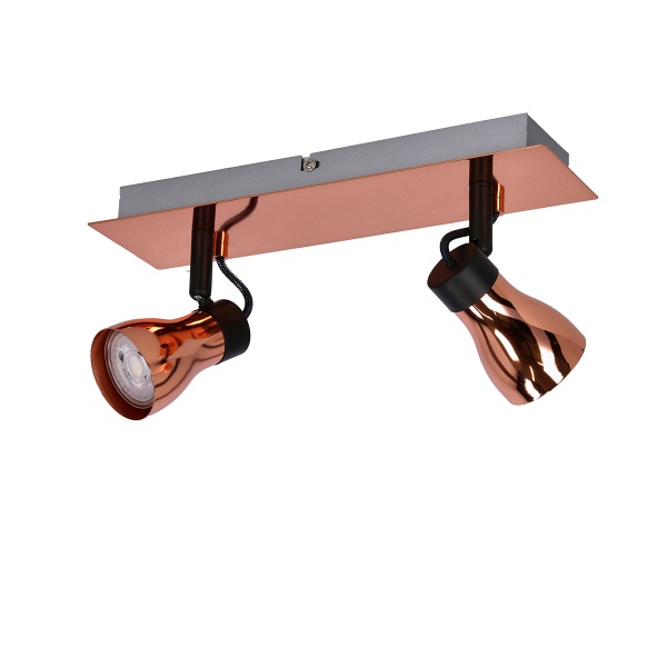 Lampa Angus Listwa 2X50W Gu10 Czarny+Miedziany Bez Żarówek Candellux