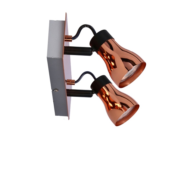 Lampa Angus Listwa 2X50W Gu10 Czarny+Miedziany Bez Żarówek Candellux