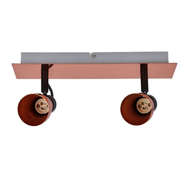 Lampa Angus Listwa 2X50W Gu10 Czarny+Miedziany Bez Żarówek Candellux