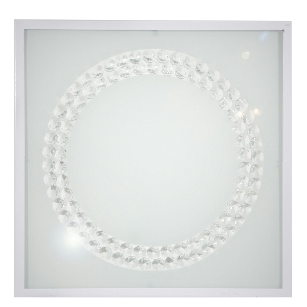 Lux Lampa Sufitowa Plafon 29X29 16W Led 6500K Biały Duży Ring Candellux