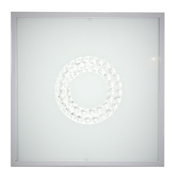 Lux Lampa Sufitowa Plafon 29X29 16W Led 6500K Satyna Mały Ring Candellux