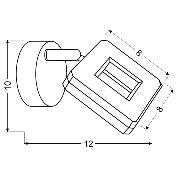 Cynthia Lampa Kinkiet 1X5W Led Chrom Candellux