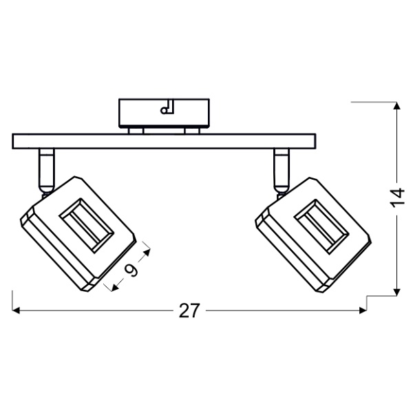Cynthia Lampa Sufitowa Listwa 2X5W Led Chrom Candellux