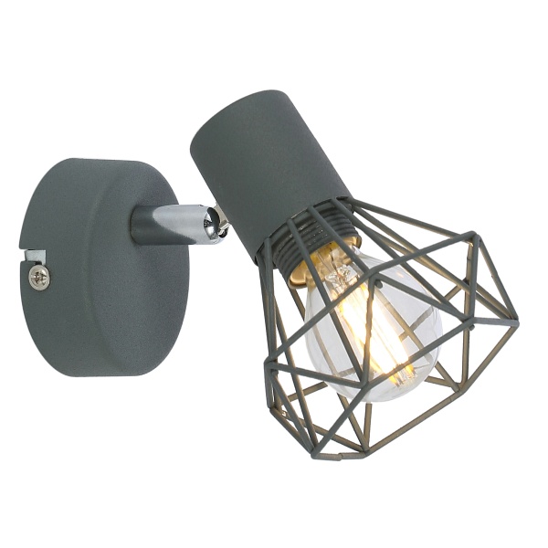 Verve Lampa Kinkiet 1X40W E14 Matowy Szary Candellux