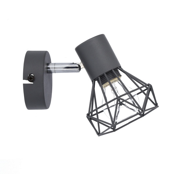 Verve Lampa Kinkiet 1X40W E14 Matowy Szary Candellux