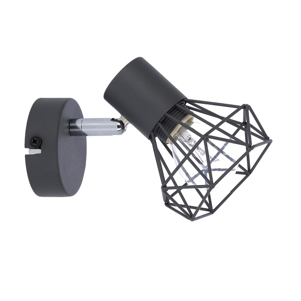 Verve Lampa Kinkiet 1X40W E14 Matowy Szary Candellux