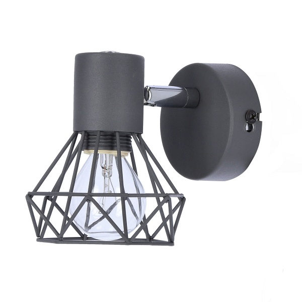 Verve Lampa Kinkiet 1X40W E14 Matowy Szary Candellux