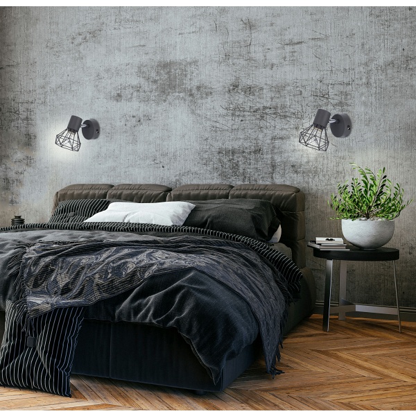 Verve Lampa Kinkiet 1X40W E14 Matowy Szary Candellux