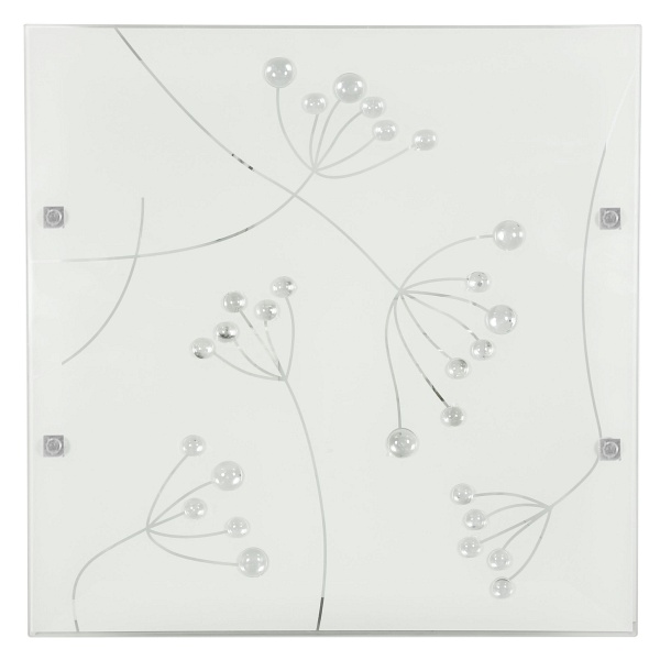 Arty Lampa Sufitowa Plafon 40X40 16W Led Kryształki 6500K Candellux