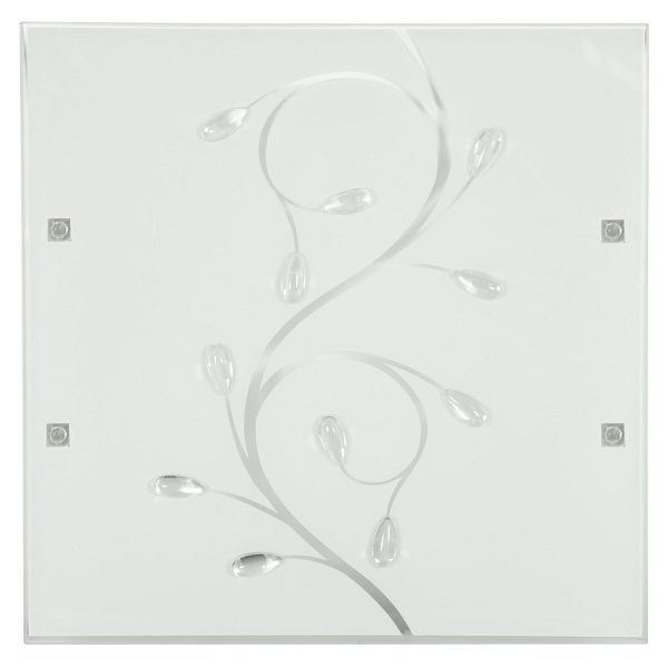 Fontana Lampa Sufitowa Plafon 30X30 1X60W E27 Kryształki Candellux