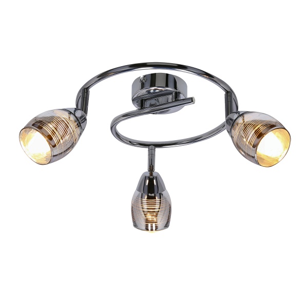 Milton Lampa Sufitowa Spirala 3X10W E14 Led Chrom Candellux