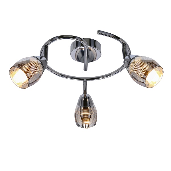 Milton Lampa Sufitowa Spirala 3X10W E14 Led Chrom Candellux