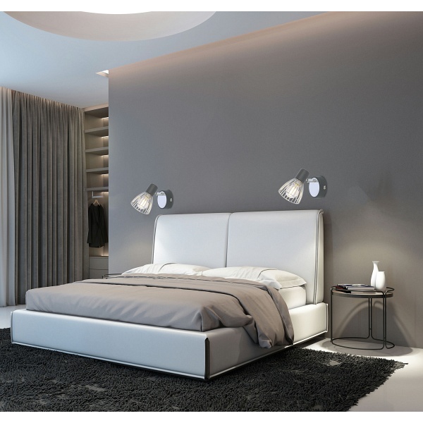 Modo Lampa Kinkiet 1X40W E14 Czarny+Chrom Candellux