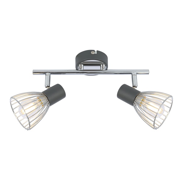 Modo Lampa Sufitowa Listwa 2X40W E14 Czarny+Chrom Candellux