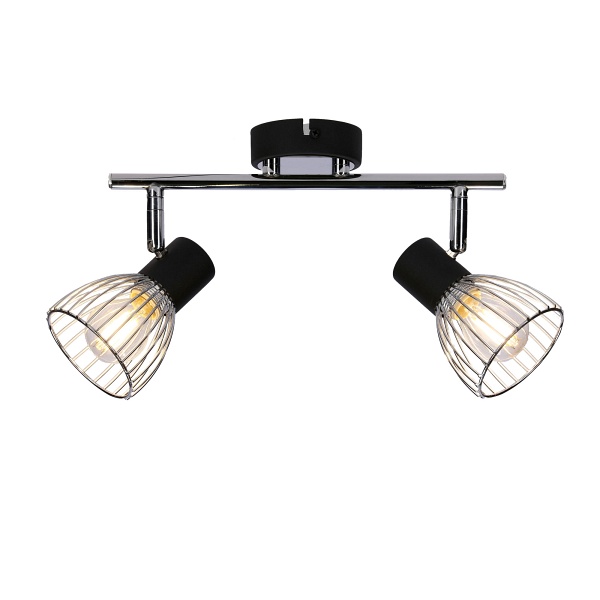 Modo Lampa Sufitowa Listwa 2X40W E14 Czarny+Chrom Candellux