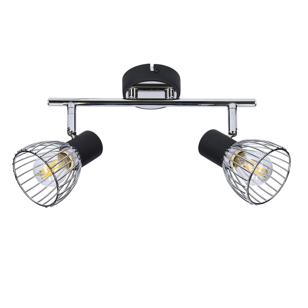 Modo Lampa Sufitowa Listwa 2X40W E14 Czarny+Chrom Candellux