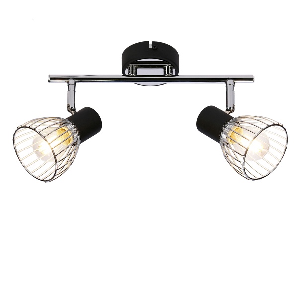 Modo Lampa Sufitowa Listwa 2X40W E14 Czarny+Chrom Candellux