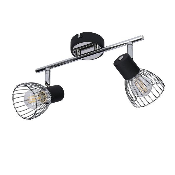 Modo Lampa Sufitowa Listwa 2X40W E14 Czarny+Chrom Candellux