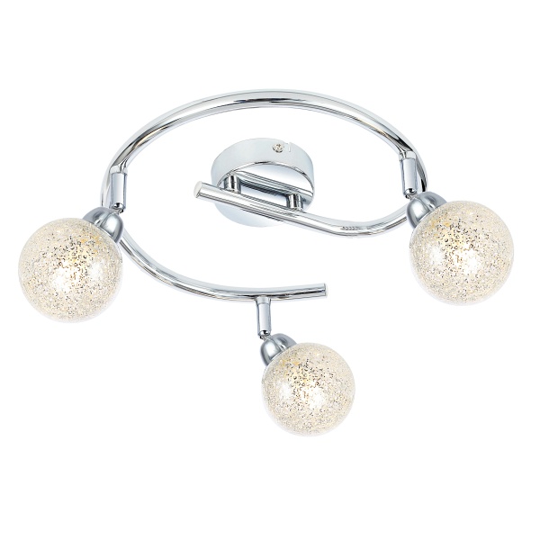 Kaleidoscope Lampa Sufitowa Spirala 3X4W Led G9 Chrom Candellux