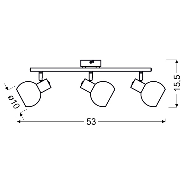 Mauro Lampa Sufitowa Listwa 3X4W E14 Led Rgb Satyna Nikiel Z Pilotem Candellux