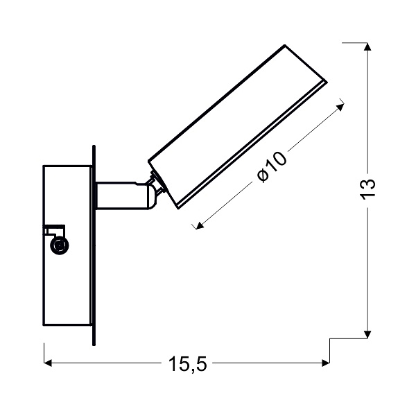 Isla Lampa Kinkiet 1X4W Led Chrom 3000K Candellux