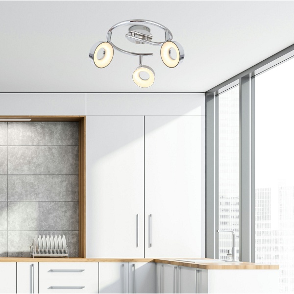 Isla Lampa Sufitowa Spirala 3X4W Led Chrom 3000K Candellux