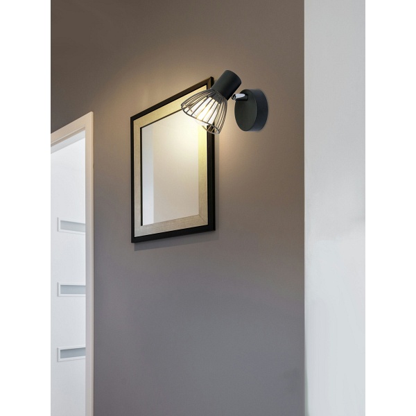 Fly Lampa Kinkiet 1X40W E14 Czarny Candellux