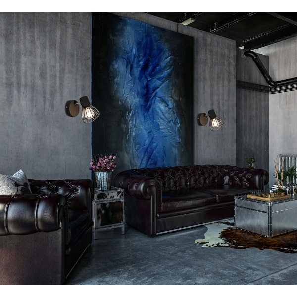 Fly Lampa Kinkiet 1X40W E14 Czarny Candellux