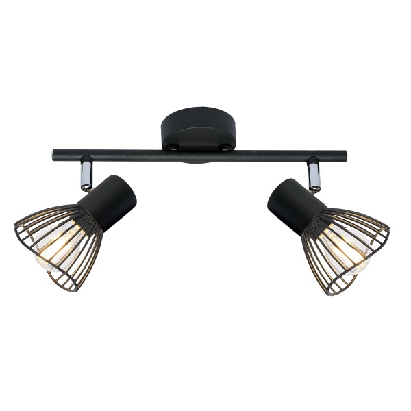 Fly Lampa Sufitowa Listwa 2X40W E14 Czarny Candellux