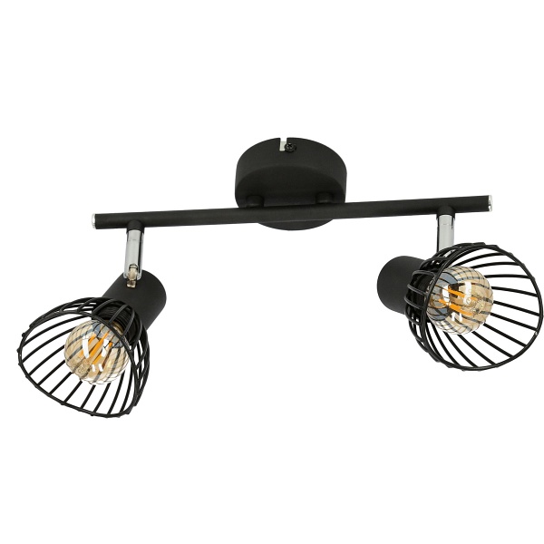 Fly Lampa Sufitowa Listwa 2X40W E14 Czarny Candellux