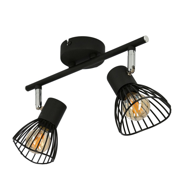 Fly Lampa Sufitowa Listwa 2X40W E14 Czarny Candellux