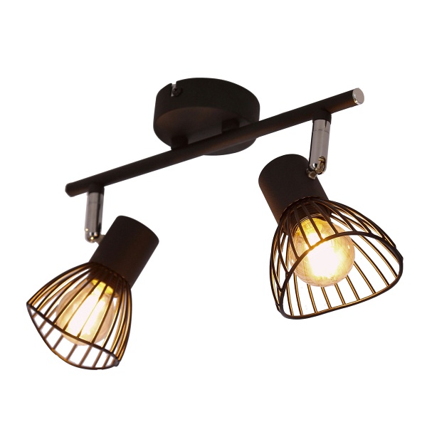 Fly Lampa Sufitowa Listwa 2X40W E14 Czarny Candellux