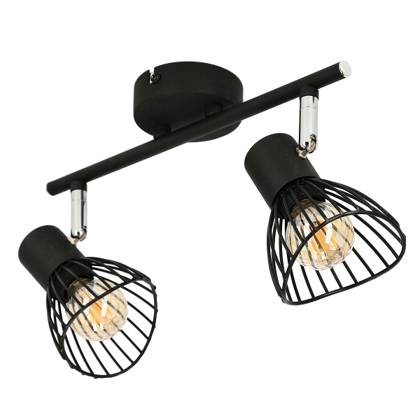 Fly Lampa Sufitowa Listwa 2X40W E14 Czarny Candellux