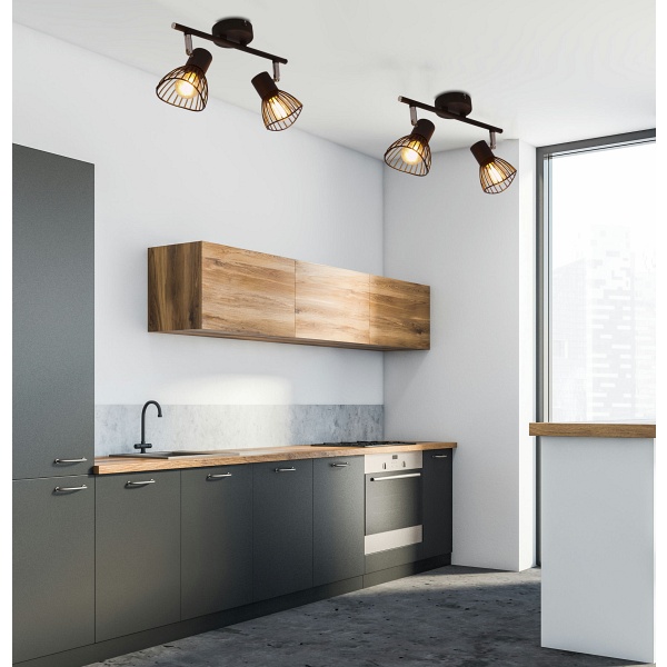 Fly Lampa Sufitowa Listwa 2X40W E14 Czarny Candellux