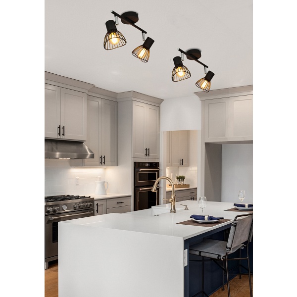 Fly Lampa Sufitowa Listwa 2X40W E14 Czarny Candellux