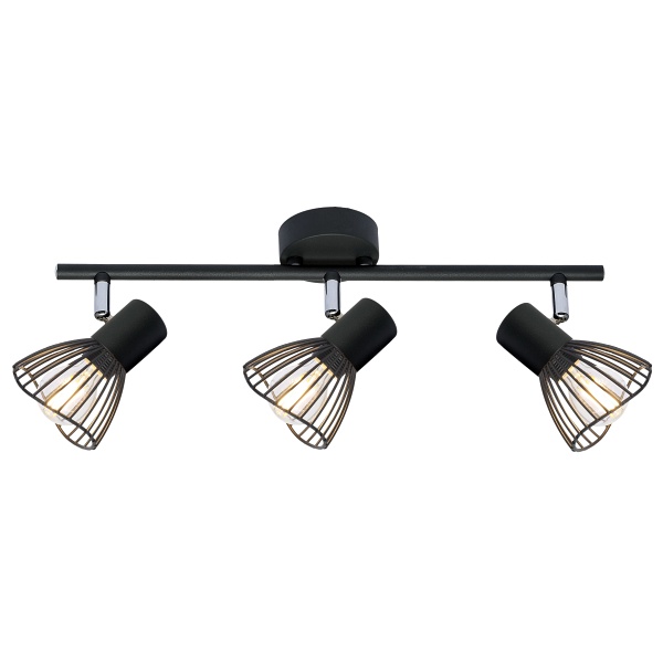 Fly Lampa Sufitowa Listwa 3X40W E14 Czarny Candellux