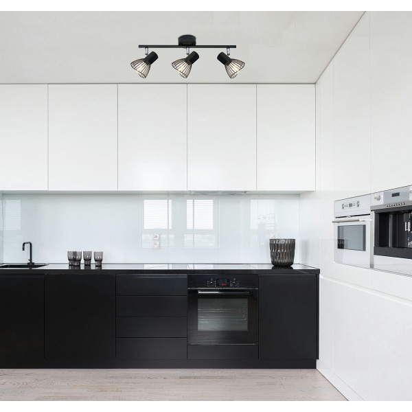 Fly Lampa Sufitowa Listwa 3X40W E14 Czarny Candellux