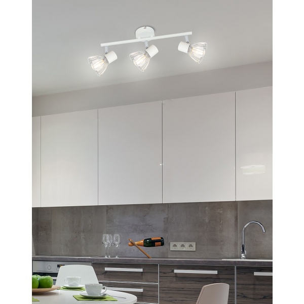 Fly Lampa Sufitowa Listwa 3X40W E14 Biały/Chrom Candellux