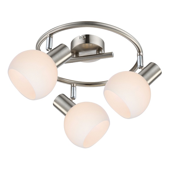 Mauro Lampa Sufitowa Spirala 3X4W E14 Led Rgb Satyna Nikiel Z Pilotem Candellux