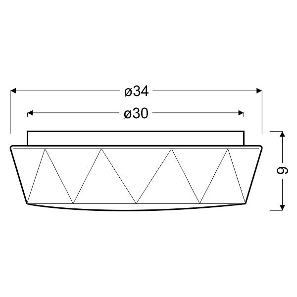 Sky Efect 1 Lampa Sufitowa Plafon 34 1X10W Led 6500K Candellux