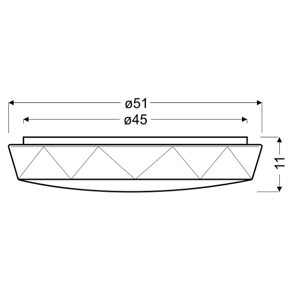 Sky Efect 1 Lampa Sufitowa Plafon 51 1X16W Led 6500K Candellux