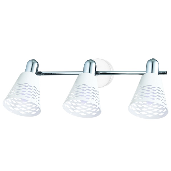 Discovery Lampa Sufitowa Listwa 3X40W E14 Chrom/Biały Candellux